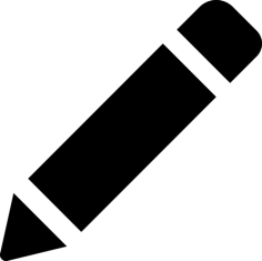 Pencil Edit Button Line Art Svg Vector, Free Vectors File
